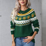 Turtleneck Christmas Sweater With Long Sleeves