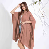 BAMBOO COTTON BEACH SHAWL SUN PROTECTION CARDIGAN_CWMM6303
