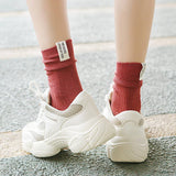 NEW SOLID COLOR CASUAL MATCHING WOMENS SOCKS_CWMS0999