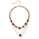 FASHIONABLE AND VERSATILE EARRING AND NECKLACE SET_CWAJE2833