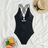 SEXY DOUBLE STRAP ONE PIECE SWIMSUIT FOR WOMEN_CWMW0636
