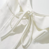 RUFFLE TRIM KNIT DRESS FRENCH FIT FLARE STYLE_CWDMD5805