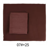 Two-Piece Chiffon Shawl And Headscarf_Cwasc2424