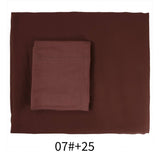 Two-Piece Chiffon Shawl And Headscarf_Cwasc2424