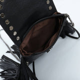 Cwab4543_Rivet Tassel Chain Shoulder Crossbody Bag