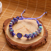 HAND WOVEN ROUND STONE BRACELET_CWAJE2425