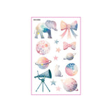 KIDS GLITTER TATTOO STICKERS BEAR BUTTERFLY STARS_CWMM8362