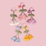 HAND WOVEN LILY OF THE VALLEY FLOWER PENDANTS_CWASC0837