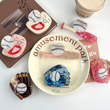 CREATIVE BASEBALL ACETATE CLAW CLIP CUTE FUN_CWAHA5832