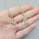 FASHIONABLE NATURAL STONE CRYSTAL PENDANT NECKLACE_CWAJE1058