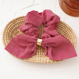 RABBIT EARS STRIPED LARGE INTESTINE HAIR TIE_CWAHA2437