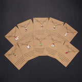 Cwaje2559_Christmas Oil Paper Card Necklace