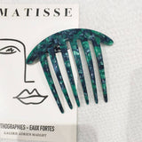 4 0 THICK PLATE FIVE TOOTH COMB ACETATE HAIRPIN_CWAHA4231