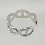 Titanium Cutout Adjustable Stainless Steel Ring