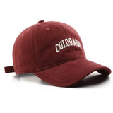 Vintage Letter Embroidered Baseball Cap Outdoor_Cwah0500