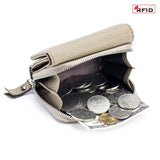 SMALL TRIFOLD MINI LEATHER LARGE CAPACITY WALLET_CWAB3787