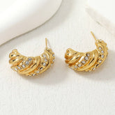 RETRO ALL MATCH GEOMETRIC RHINESTONE EARRINGS_CWMM3662