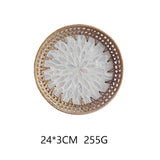 HAND WOVEN RATTAN DESSERT CREATIVE FRUIT PLATE_CWMM4532