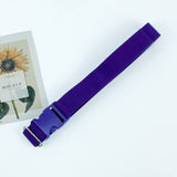 BUCKLE ADJUSTABLE SOLID COLOR BRAIDED BELT_CWABE0682