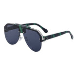 FASHION HALF FRAME TOAD ANTI ULTRAVIOLET SUNGLASSES_CWASG073