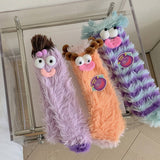 NEW CORAL FLEECE FUNNY UGLY CUTE THICKENED SOCKS_CWMS0868