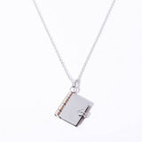 COUPLE OPEN AND CLOSE BOOK PENDANT NECKLACE_CWMM5692
