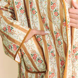 STRIPED FLORAL PRINT LOOSE QUILTED JACKET_CWOJA1552