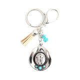BOHO COWBOY HAT KEYCHAIN WITH VINTAGE WESTERN CHARM_CWAB5083