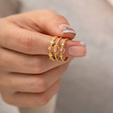 NATURAL STONE LUXURY FASHIONABLE NON FADING RING_CWAJE1385