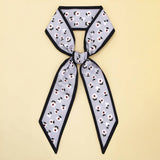SKINNY FLORAL LETTER SCARF FOR HAIR OR GIFT WRAP_CWASC0083