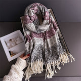 Classic Cashmere Feel Soft Warm Tassel Scarf_Cwasc03243