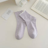 ALL MATCH NEW POLKA DOT MID CALF SOCKS_CWMS0953