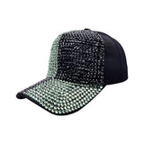 SUMMER BLING BASEBALL CAP STYLISH RHINESTONE HAT CWAH1236
