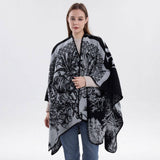 KNITTED SHAWL SCARF RETRO FASHION PRINTED SHAWL_CWASC2183