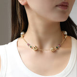 Womens Fashion Necklace And Earrings Set