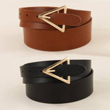 Triangle Metal Buckle Decorative Belt_Cwmm3947