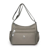 Lightweight Water-Repellent Nylon Shoulder Bag_Cwab3502