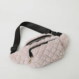 PLUSH CHEST BAG WOMEN SMALL SHOULDER CROSSBODY_CUAB00604