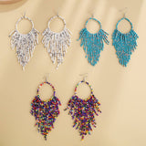 Vintage Hollow Long Tassel Earrings