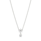 SIMPLE ZIRCON OVAL ROUND PENDANT NECKLACE_CWMM3790