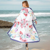 BOHO PRINT KIMONO BEACH COVER UP CARDIGAN_CWMM6309