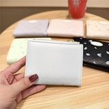 Floral Print Sweet Short Wallet Coin Purse_Cwab06198