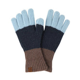 NEW WINTER LONG CONTRASTING TOUCH SCREEN GLOVES_CWAG0382