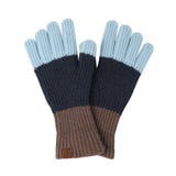 NEW WINTER LONG CONTRASTING TOUCH SCREEN GLOVES_CWAG0382