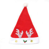 REINDEER GOLD VELVET SANTA HAT FOR CHRISTMAS_CWAJE05368