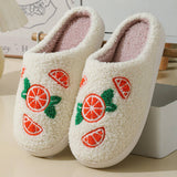 CUTE CARTOON ORANGE WINTER COTTON SLIPPERS_CWMM3069