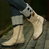 NEW COLOR MATCHING TWIST BUTTON WIDENED SOCKS_CWMS0759