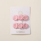 FIVE PETAL FLOWER HAIR CLIPS FOR KIDS HANDMADE_CWAHA6724