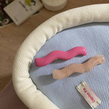 CANDY COLOR ACRYLIC WAVE HAIR CLIP SIDE BANG PIN_CWAHA1289