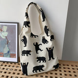 SUMMER LAZY STYLE LARGE CAPACITY CANVAS BAG_CWAB2177